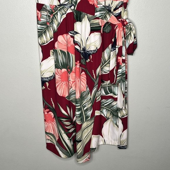 Ann Taylor Womens Floral Wrap Dress Size 6 - Picture 3 of 8